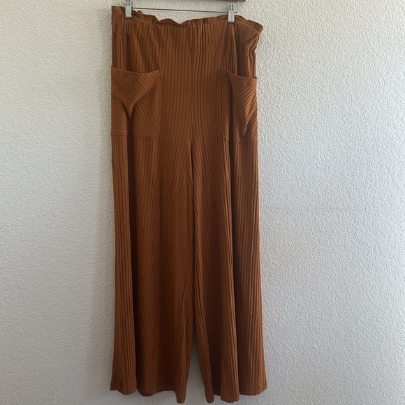 FREE PEOPLE FP MOVEMENT Toasted Coconut Blissed Out Wide Leg - Picture 6 of 10